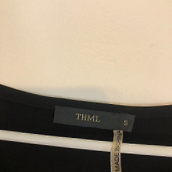 THML ANTHROPOLOGIE ANTHRO Beige Orange Brown Black Nubby Textured Shift Dress S - Picture 4 of 11